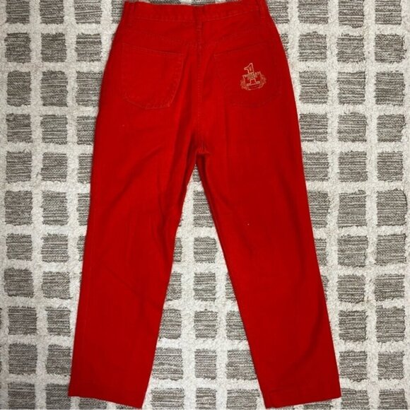 Number One Trussardi Vintage Bright Red Jeans - Picture 3 of 8